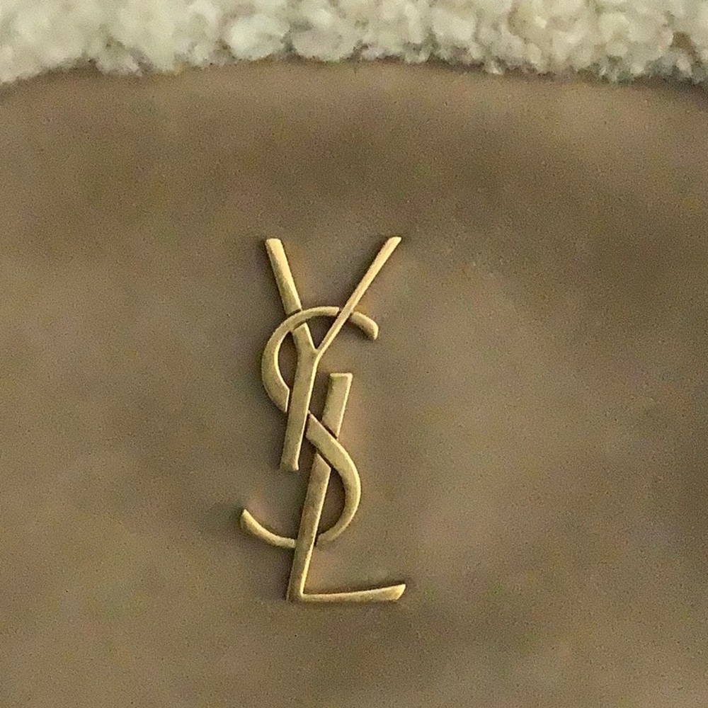 Yves Saint Laurent Tan Crossbody Bag with Gold Logo - Picture 5 of 7